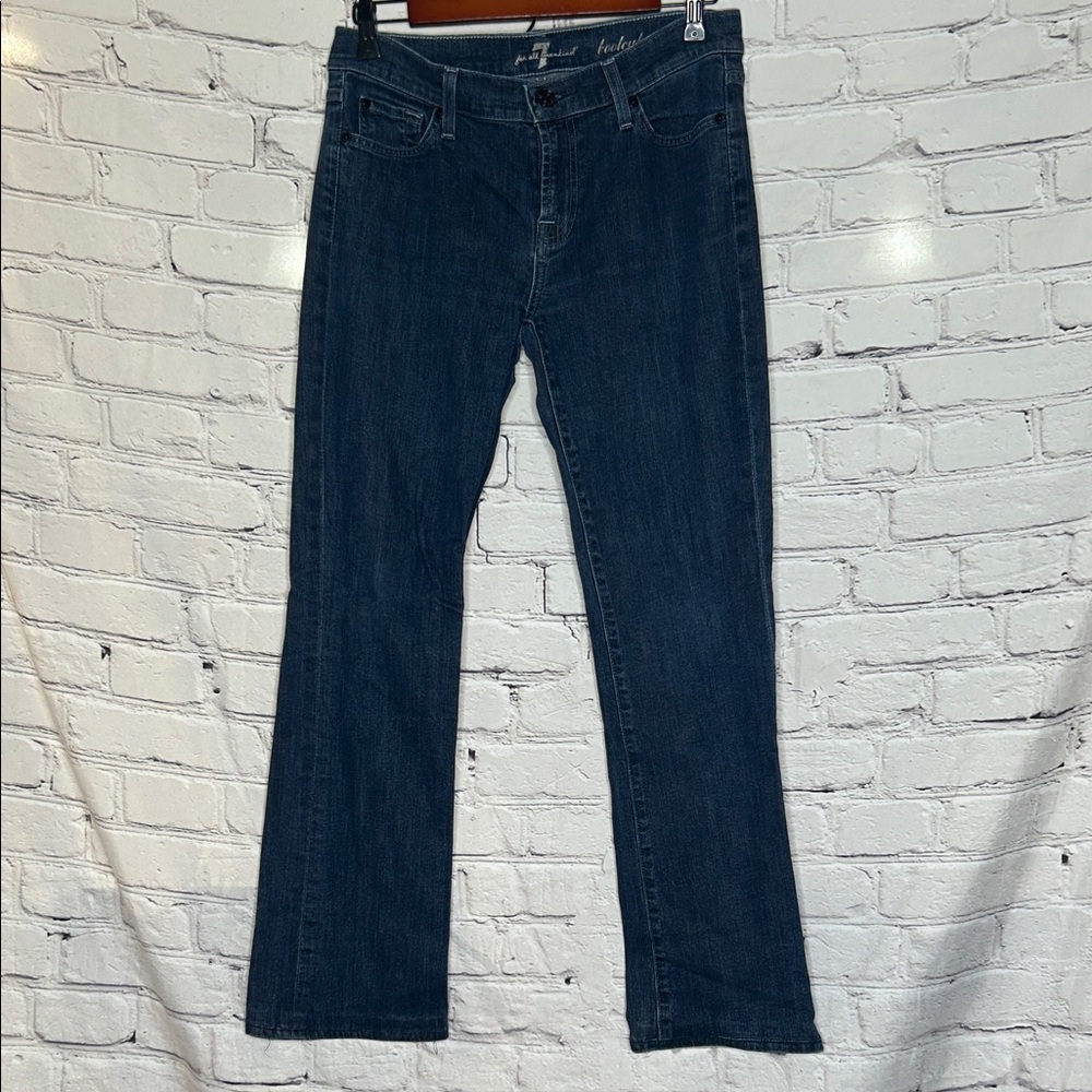 7 For All Mankind Bootcut Blue Jeans Size 29 Excellent Condition